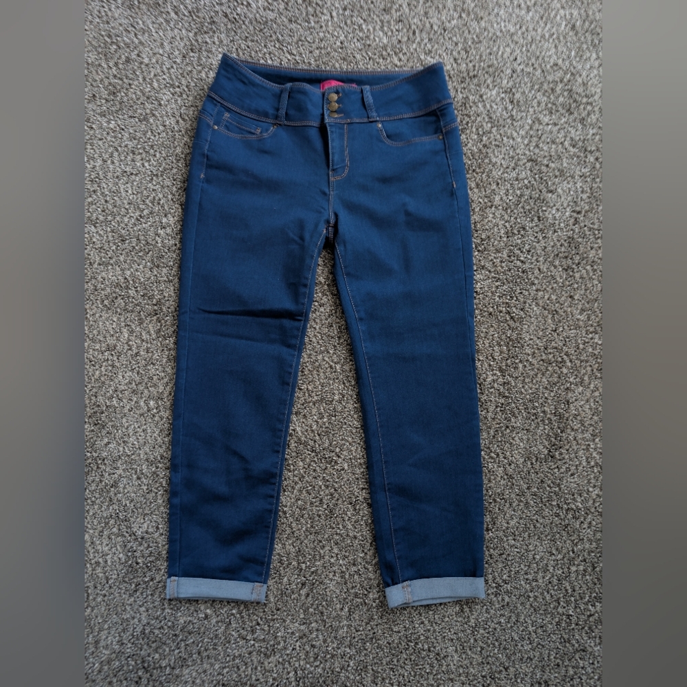 Wax Jean Dark Blue Ankle Jeans